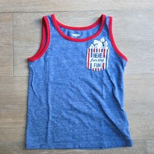 Old Navy Blue Tank Top with Red Accents